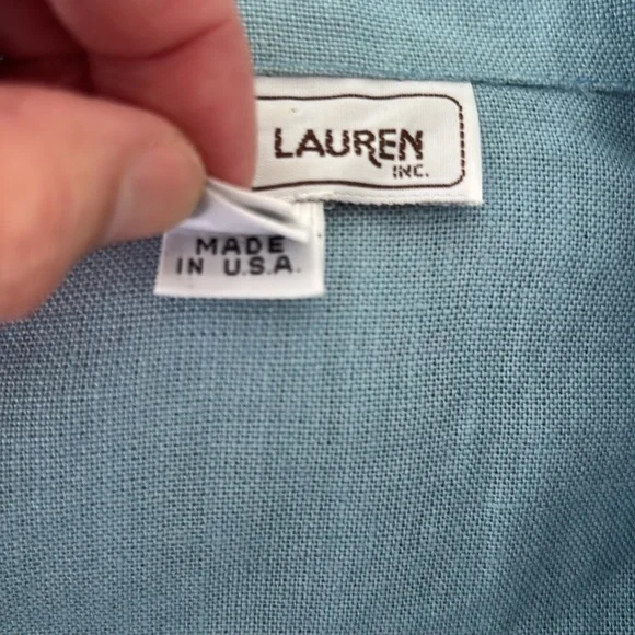 Elliott Lauren linen Blazer Jacket Size 8 seafoam blue unlined casual USA coat - Picture 8 of 11
